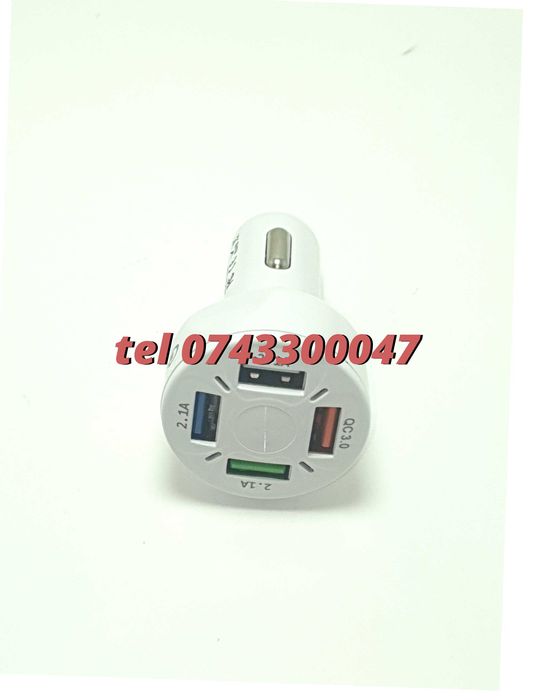 Superfastcharge Incarcator Auto Cu Patru Porturi Usb Partycharge