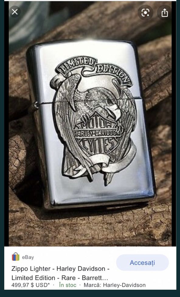 Bricheta Zippo Limited Edition Motor Harley Davidson Cycles