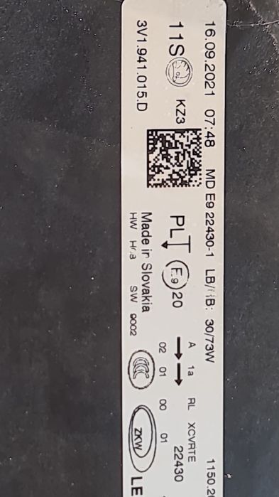 Far stanga Skoda Superb 3 Facelift led