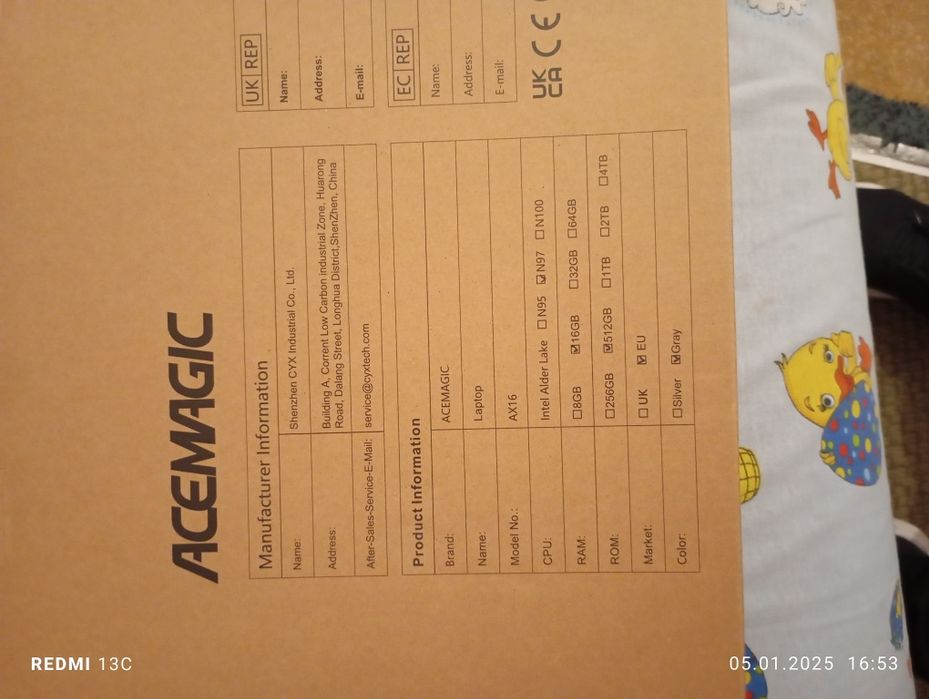 Laptop Acemagic Ax 16