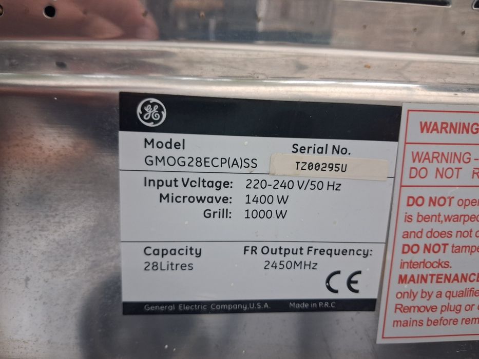 Cuptor cu microunde/gril 28 litrii inox General Electric