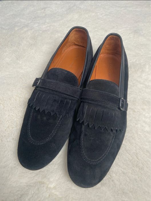 Loafers zara man, piele intoarsa, marime 41