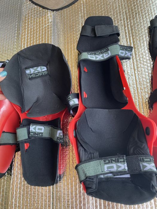 Наколенки за мотор - червени | мотокрос, мото