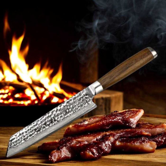 Cutit japonez Damascus 21.5 cm – Cutit profesional de bucatarie