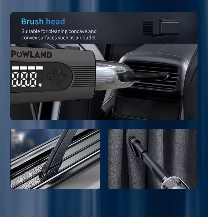 Бустер, Powerbank, Jump start, Компресор, Фенер, Въздуходувка 8 в 1