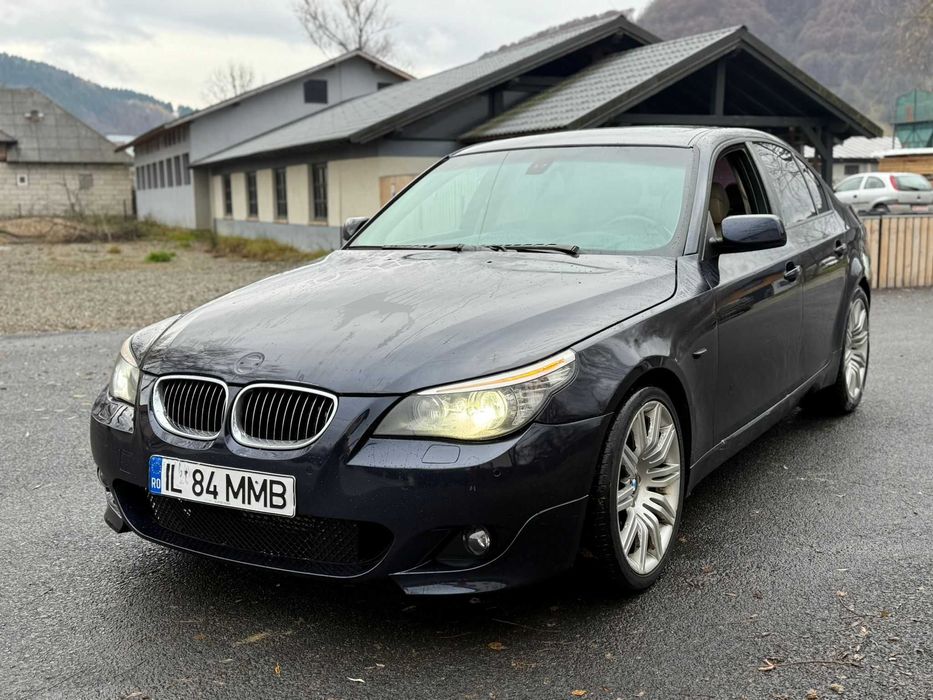 BMW E60 LCI 535d 286 cp  joistyck /trapa/ head up/hi-fi/faruri adaptat