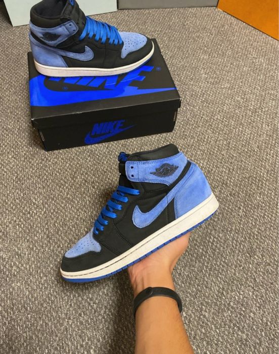 Air Jordani 1 High Reimagined blue marime 44,5