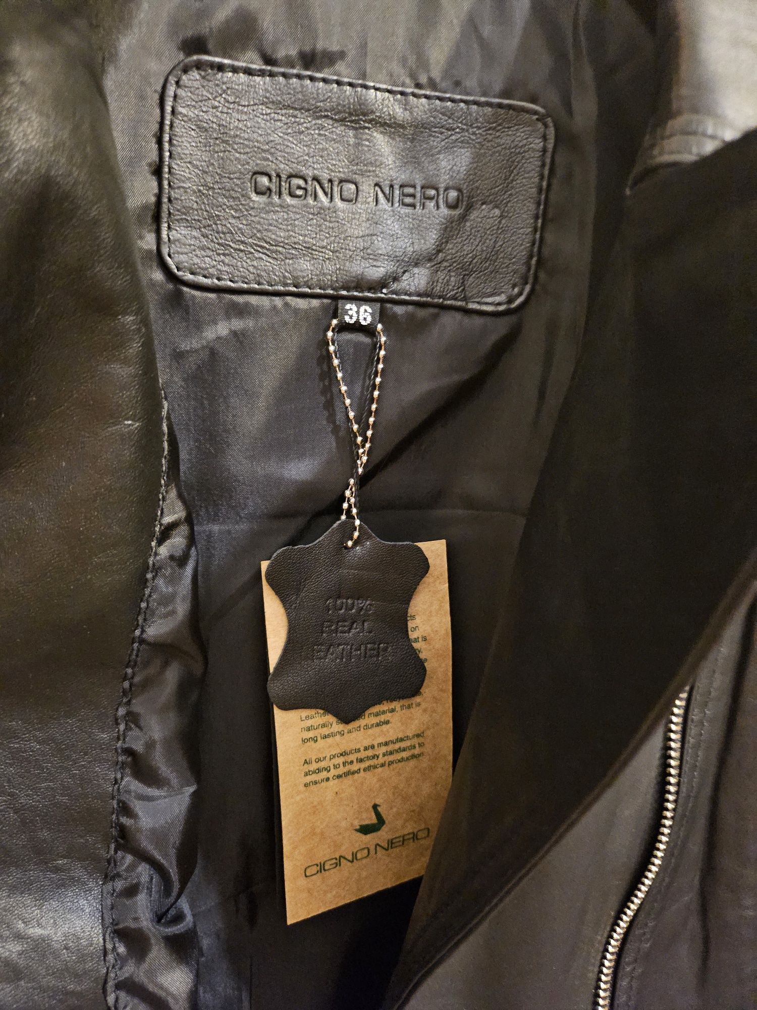 Кожено яке Cigno Nero
