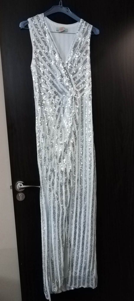 Официална рокля с пайети - размер М