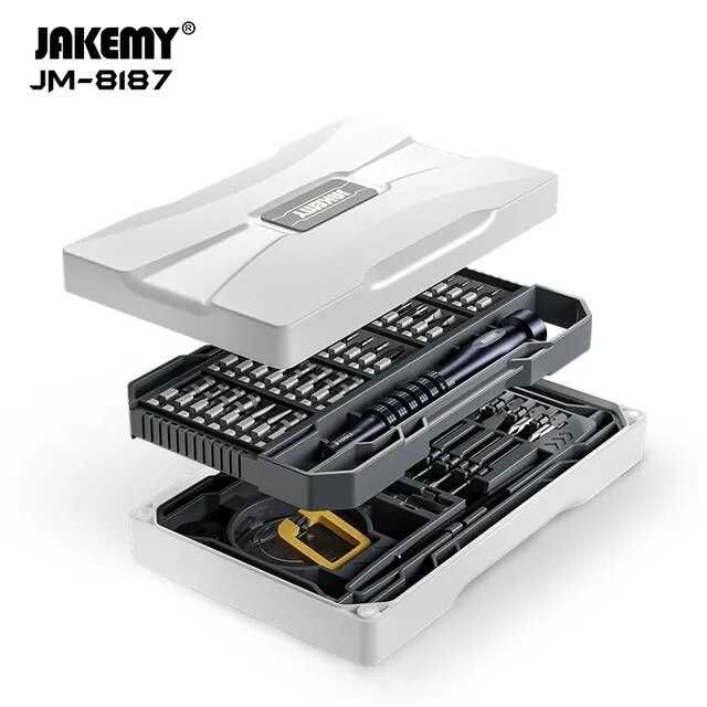 Прецизионный набор отверток "JAKEMY"  JM-8187. 83 в 1