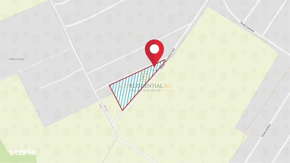 Lot de teren 1250 mp, Strada 1 Decembrie, com. Berceni.