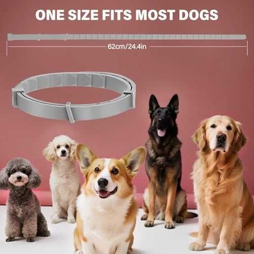 Нови Кучешки нашийници против комари и паразити, 2 броя, 16 мес. ефект