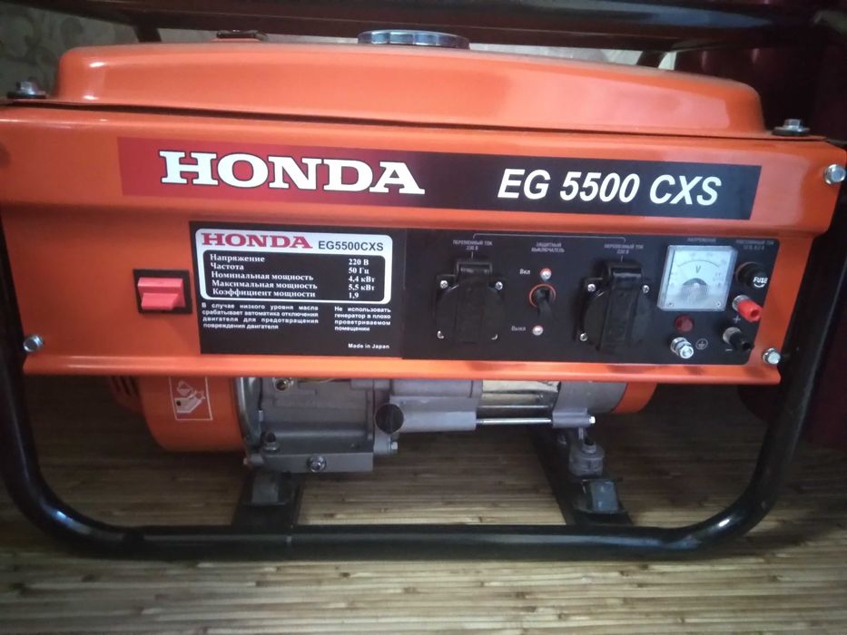 Продам Генератор HONDA  EG 5500 CXS. 250000тенге.