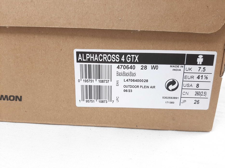 Salomon Alphacross 4 Gore-Tex - Оригинални мъжки маратонки р-р 41 1/3