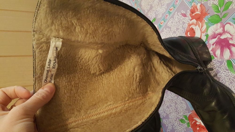 Cizme fetițe, înalte, de piele