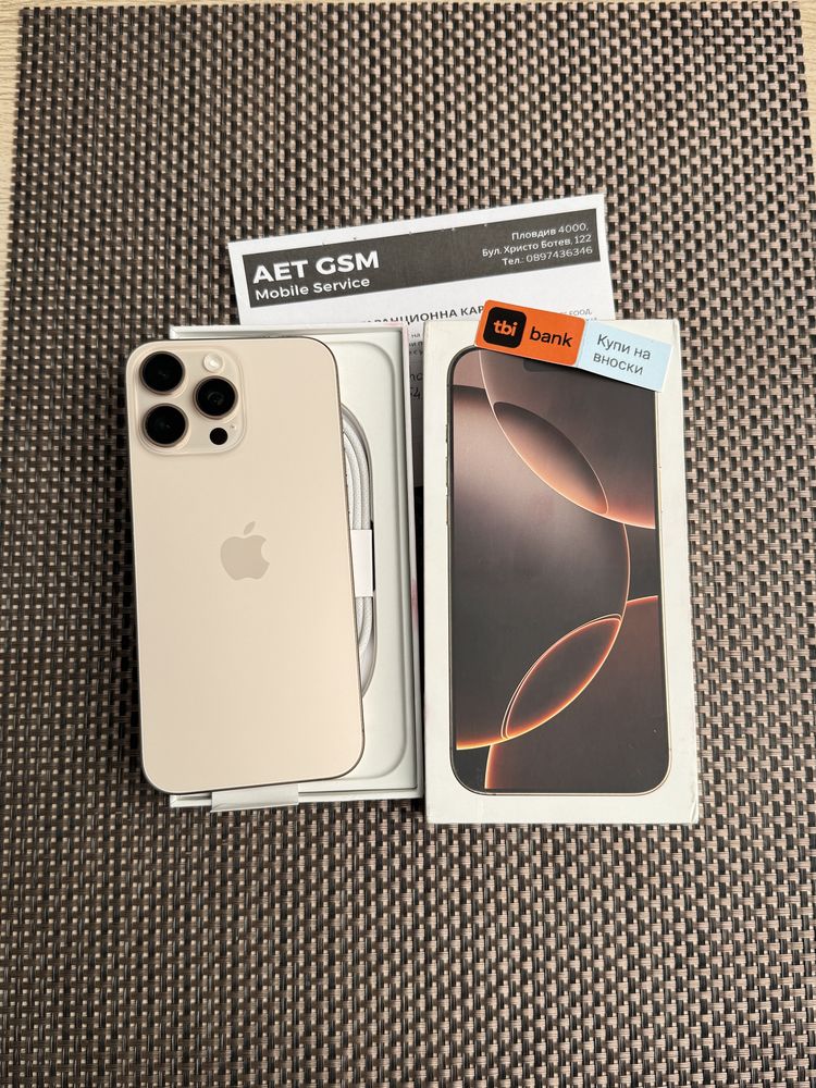 512•ЛИЗИНГ 85лв/м iPhone 16 pro max айфон DESERT 16 макс