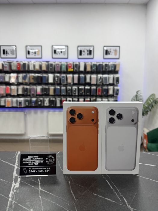 iPhone 17 Pro Max - 256Gb / 512Gb - Orange / Silver - NOU - Sigilat!