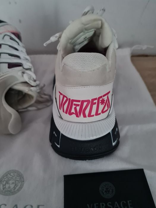 Versace Trigreca roz cu alb