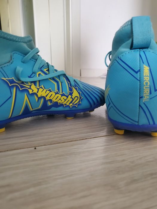 Papuci de fotbal Nike Kilian Mbappe Albaștri mărimea 38