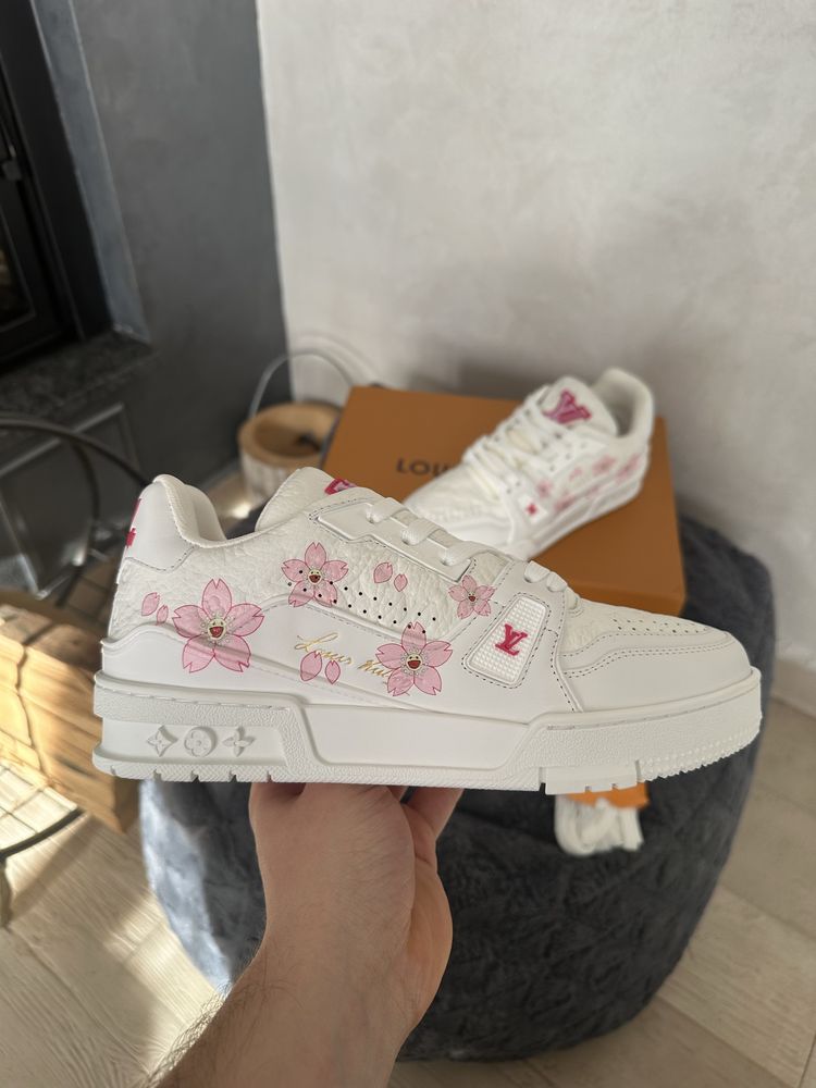 Louis Vuitton x TM Trainer Sneaker Cherry Blossom White