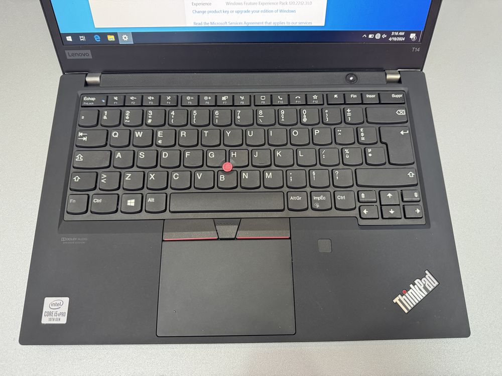 Lenovo ThinkPad T14 Gen 1, I5-10310u, 10th Gen, SSD 256, 8 Gb RAM