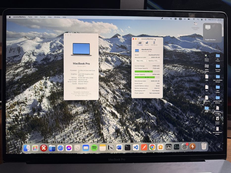 16” Macbook Pro 2019 i9 1TB 5500m 16gb
