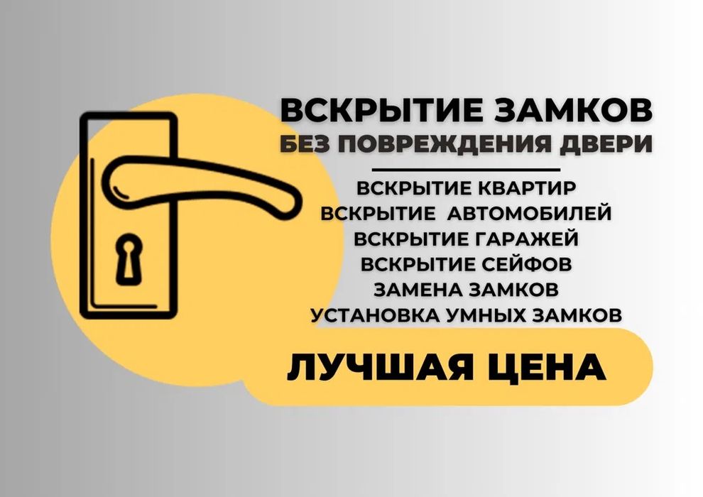 Замок ашу Есік ашу, Вскрытие замков взлом замков Мастер Открыть дверь