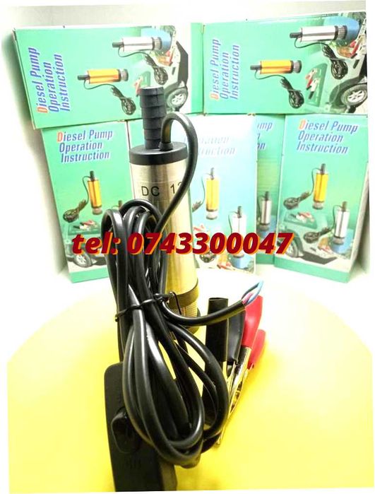 Pompa Submersibila Pentru Transfer Motorina Lichide 12v 40w