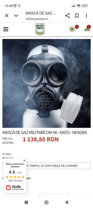 Mască protecție OM 90