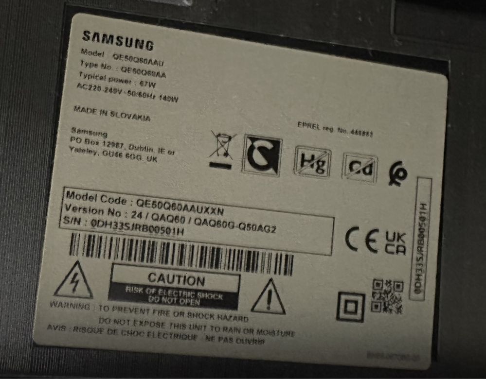 Samsung QE50Q60A 4K Smart