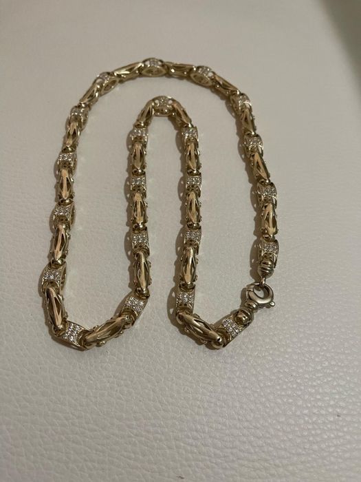 Lant aur 14k, model Cartier