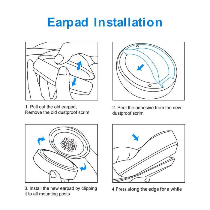 Set 2 bureti pentru casti Beats Solo 3 / 2 On-Ear, Spuma cu memorie