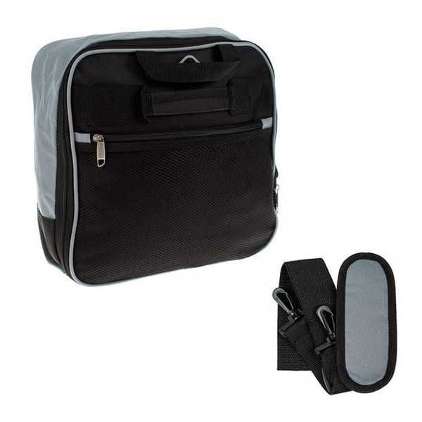 Чанта за пътуване Mercado Trade, С колелца, Сиво-Черна, 84л.