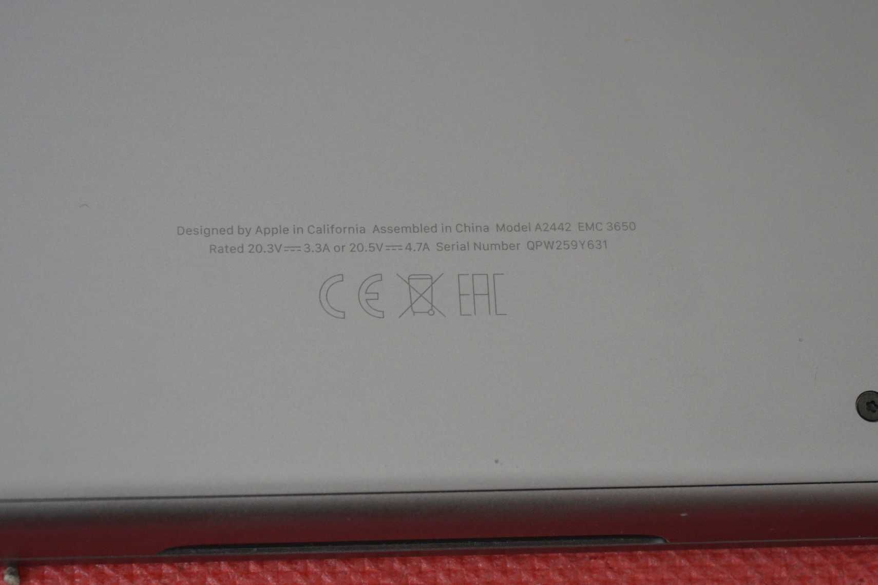 Лаптоп Apple Macbook Pro 14 2021 a2442 -M1 Pro/16GB RAM/512GB/86% Batt