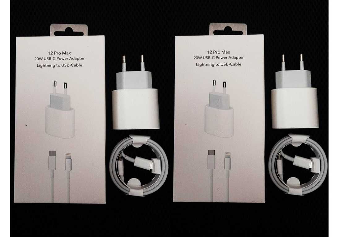 incarcator fast charge  iPhone set adaptor priza 20w + cablu incarcare