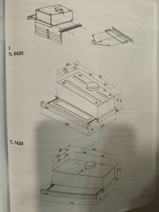 НОВ Абсорбатор TEKA TL 6420.2 IX Гаранция
