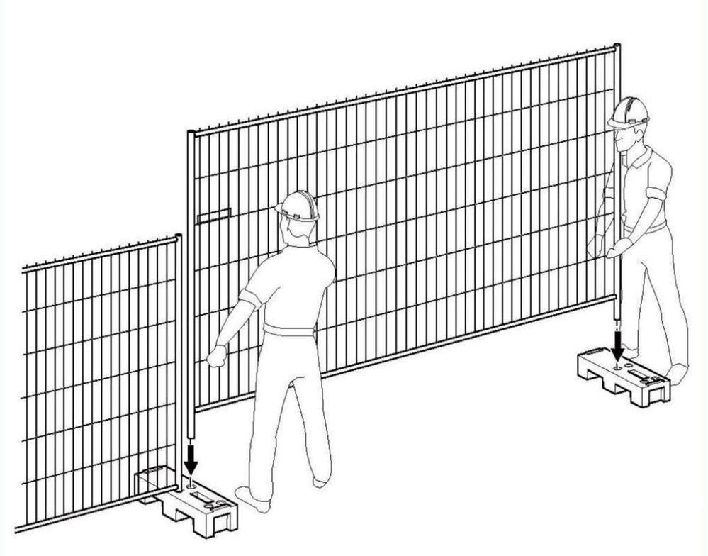Gard mobil imprejmuire santier evenimente garduri talpa beton cofraje