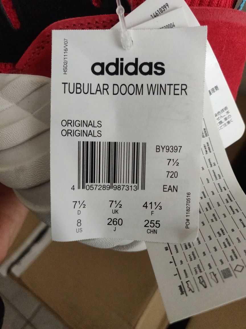 Adidas Tubular Doom Winter номер 41 1/3