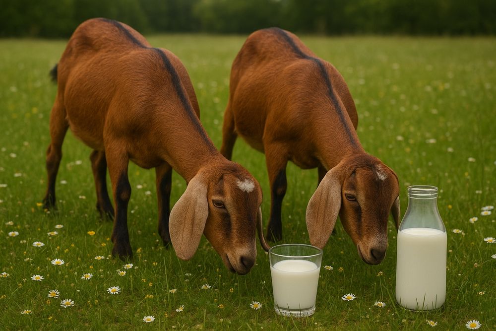 Lapte de capra Anglo-Nubian