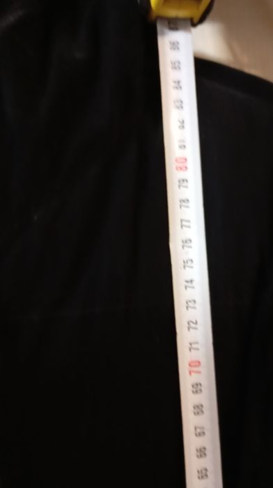 Черно зимно яке с качулка