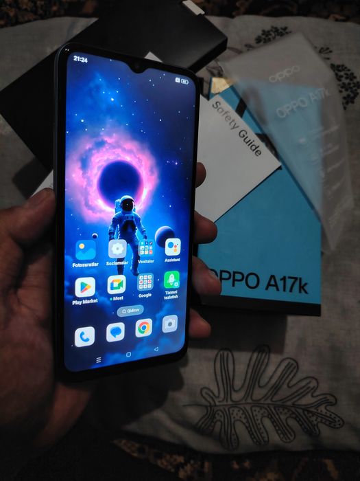 Oppo A17k holati ideal tinniq