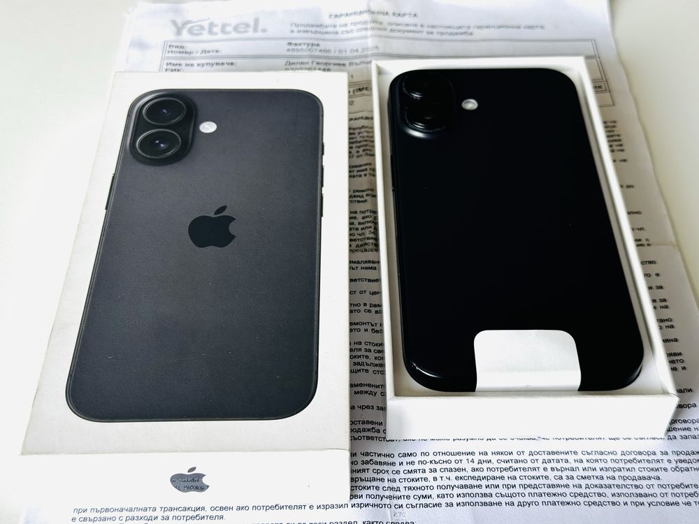 Iphone 16 128GB Black Гаранция почти 3 години