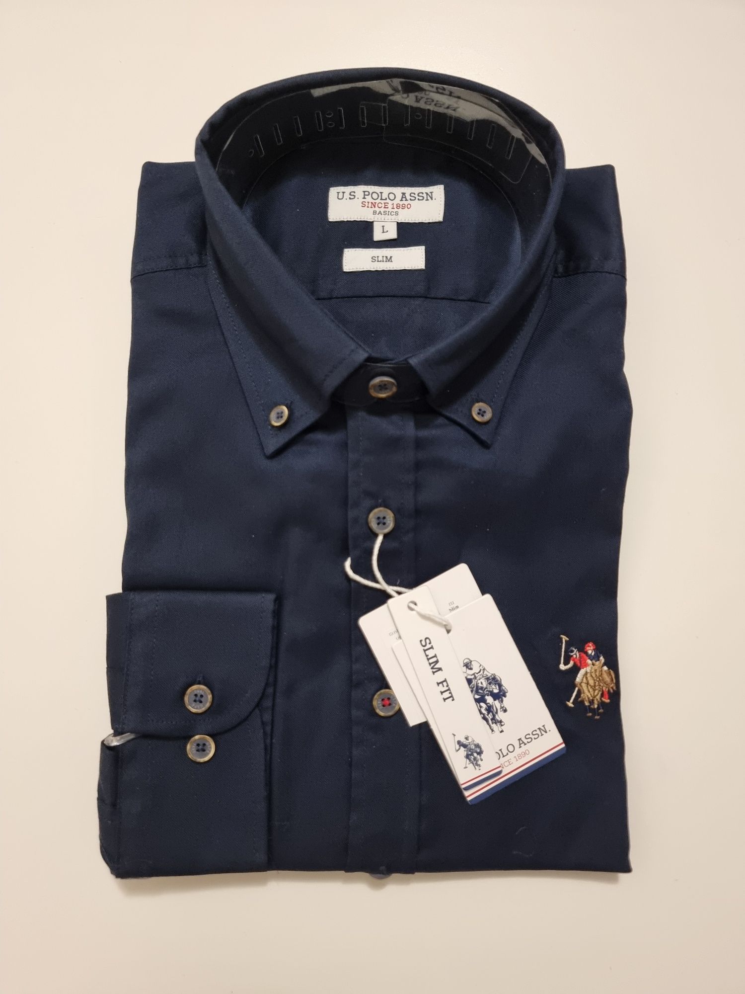 Cămașă US Polo Assn bleumarin - mărimi L și XL