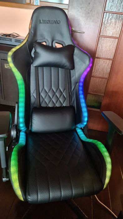 Urgent Reducere  Scaun gaming RANUM cu led JYSK garant