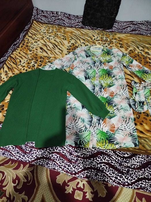 Женское платье и кардиган, 48-50 размера