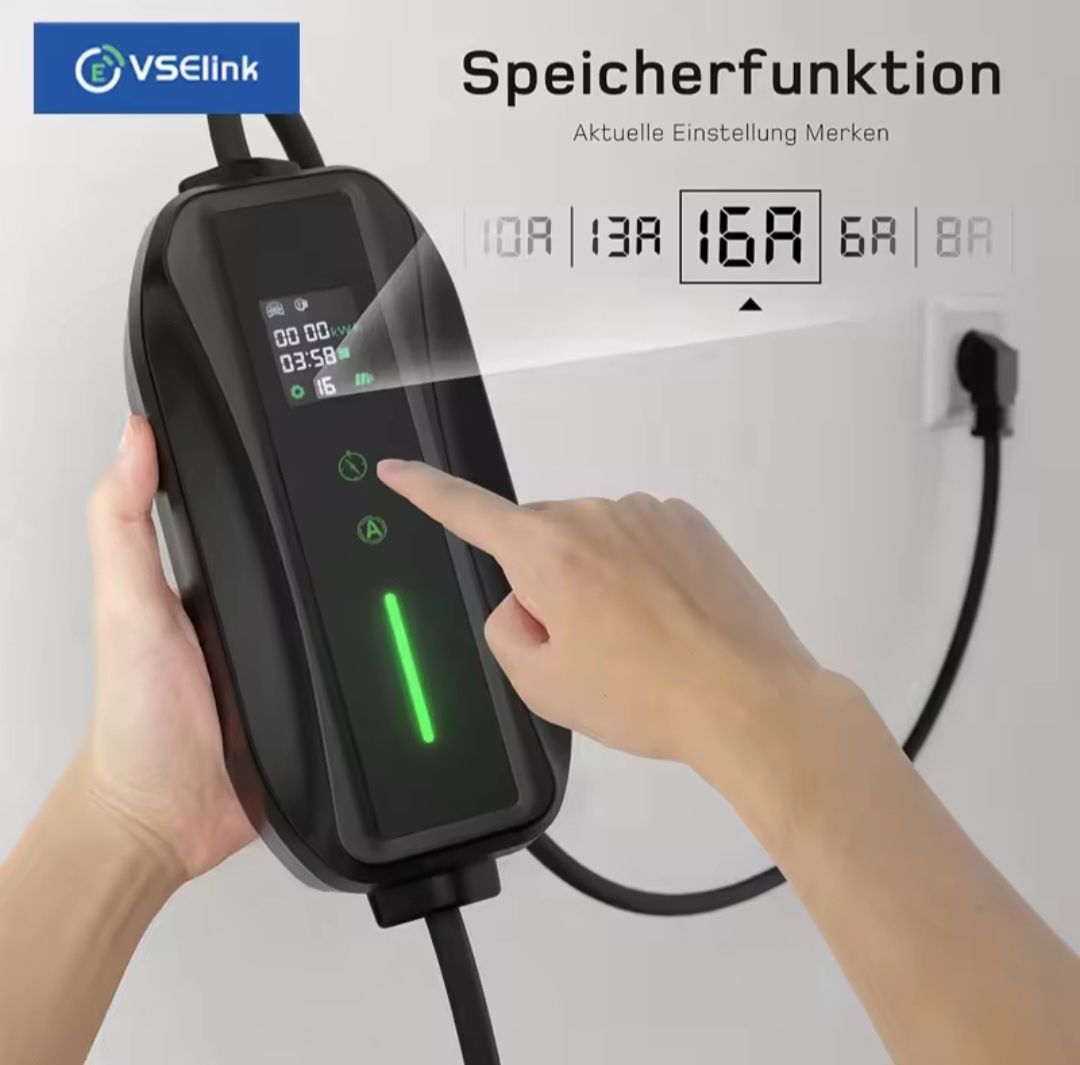 ПРОМОЦИЯ!!! Преносимо зарядно за електрически автомобили 3.6KW 16A Тип