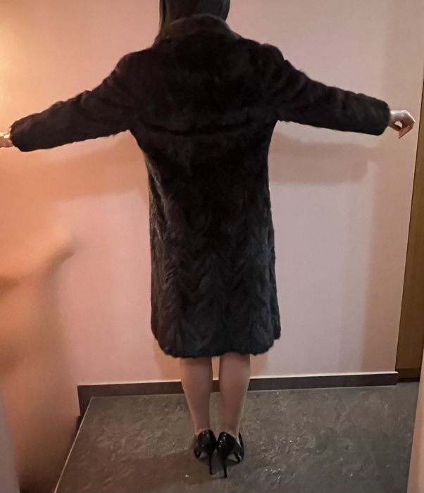 Палта от визон, тъмнокафяв/светлокафяв, супер запазени