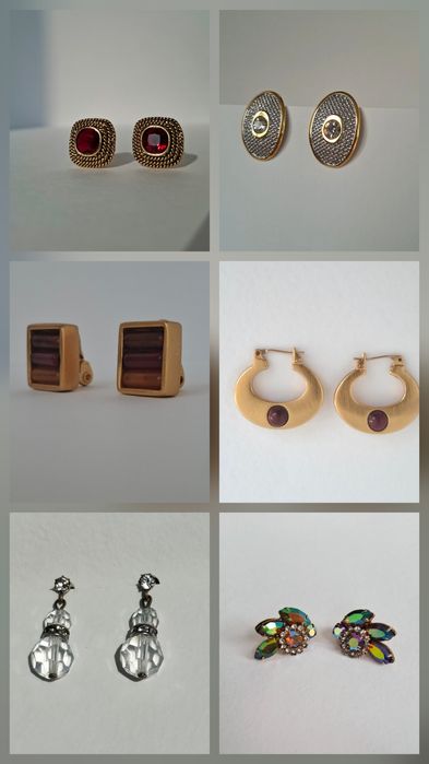 Клипсы,серьги,пусеты