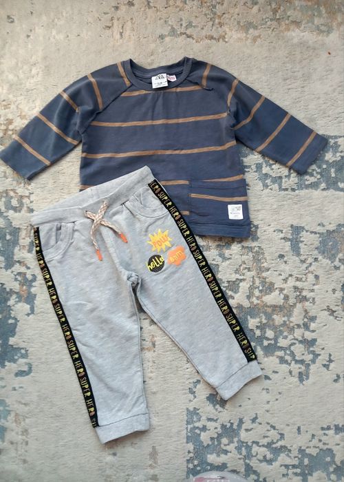 Bluza + pantaloni baiat 86 Zara / Cocodrillo
