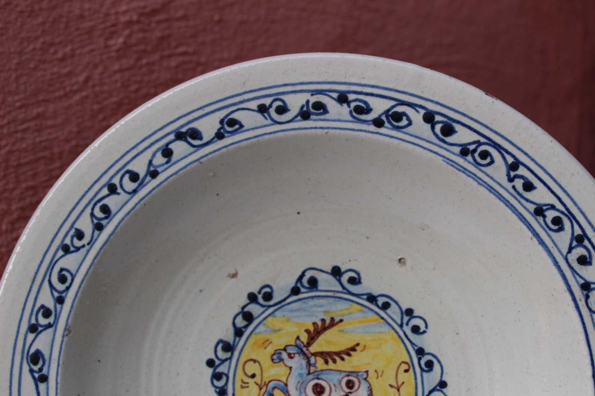 Farfurie ceramica colectie VECHIA DERUTA, Italia, Gianfranco